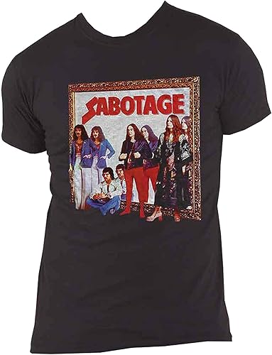 Miniatura 4 de Black Sabbath Hombre Sabotage (Back Print) Slim Fit T-shirt Negro, Negro -