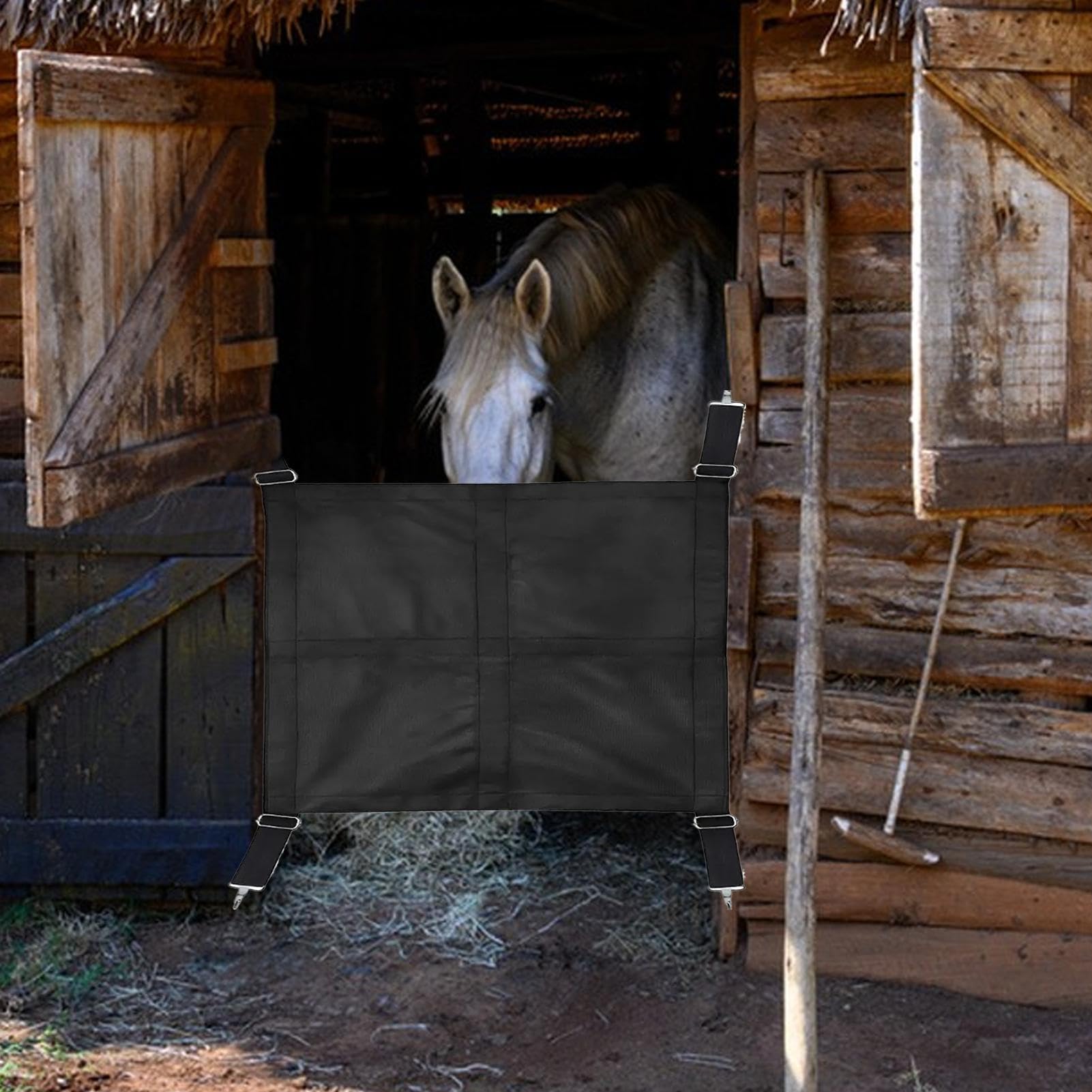 Puertas De Cuadras Para Caballos - Correas de Transpirables para Caballos,Guardia Ajustable Para Exteriores Corrales Cuadras Instalaciones Hípicas Pasillo