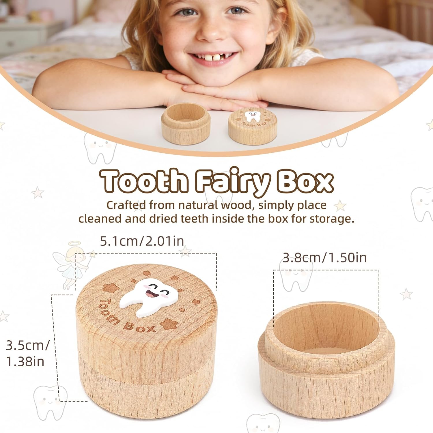 Tooth Fairy Tooth Holder Kit for Kids - Tooth Fairy Box, Coins, Plush Charm & Pouch, Tooth Fairy Gifts for Lost Baby Teeth(Boys)