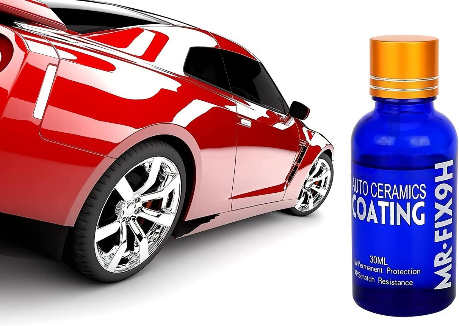 SBE High Gloss Orignal Ceramic Car Coating Kit, Anti-scratch Car Polish Exterior Care Paint Sealant 9H Hardness 30ML (1Pcs) Compatible with Elite i20