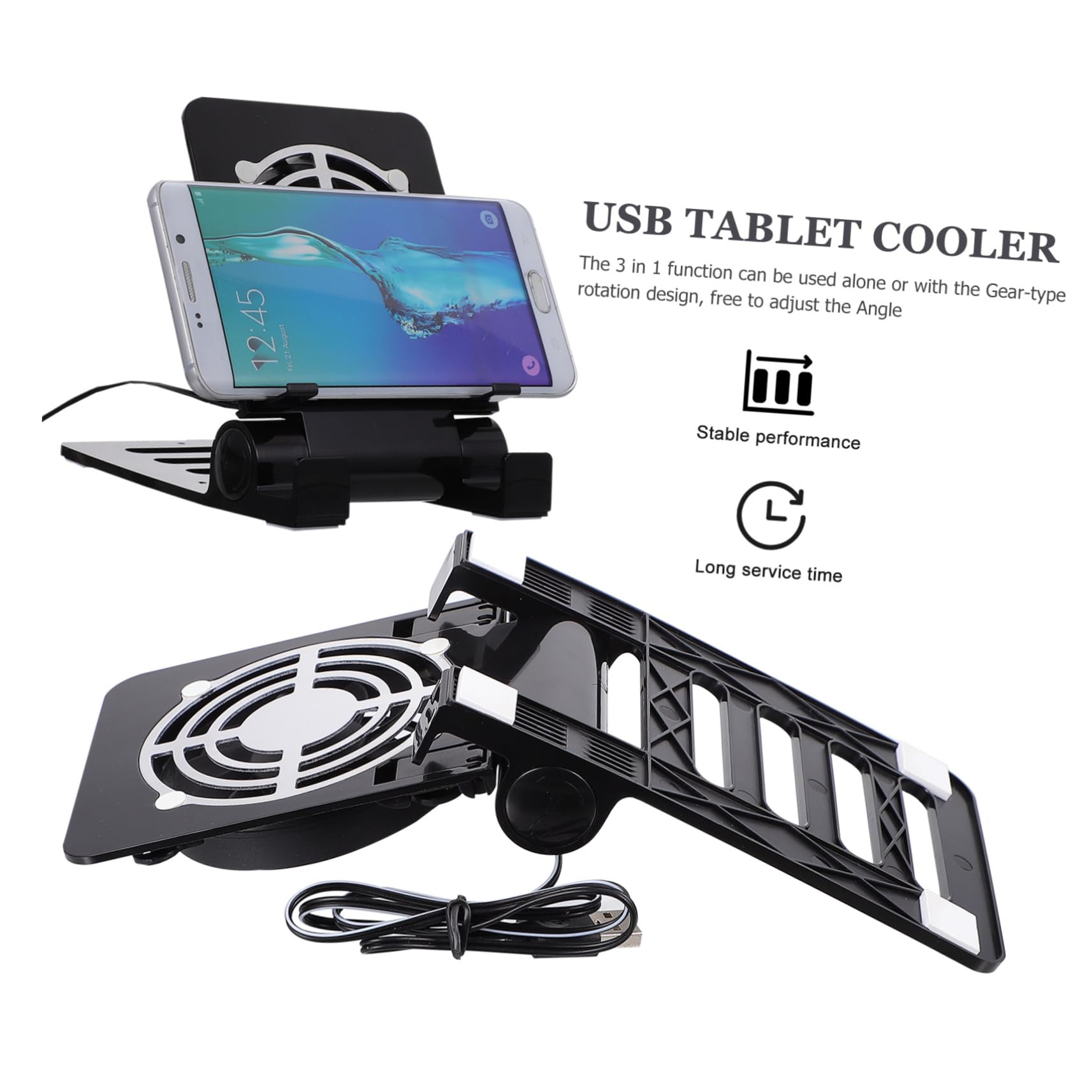 HOMSFOU 4pezzi Per Console Portatile Ventilatore Usb Stand Per Smartphone e Tablet Compatibile Design Ottimizzare Raffreddamento
