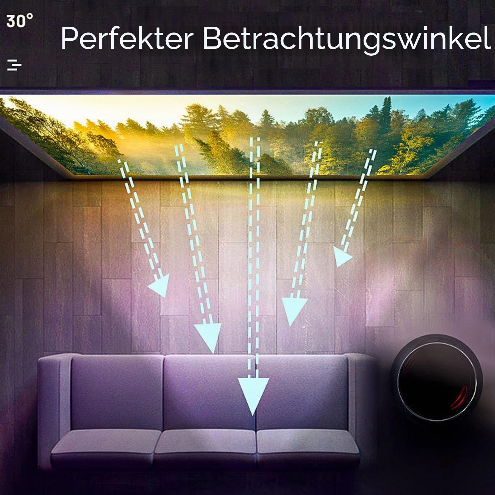 Projektor-Leinwand – 4K-HD-Projektor-Leinwände Für Zuhause | Projektorleinwand Mit 16:9 HD 4K-Leinwand | 16:9 Anti-Licht Anti-Falten-Projektor-Leinwand, 60-130 Zoll Faltbares Filmtuch Für Heimkino-Prä