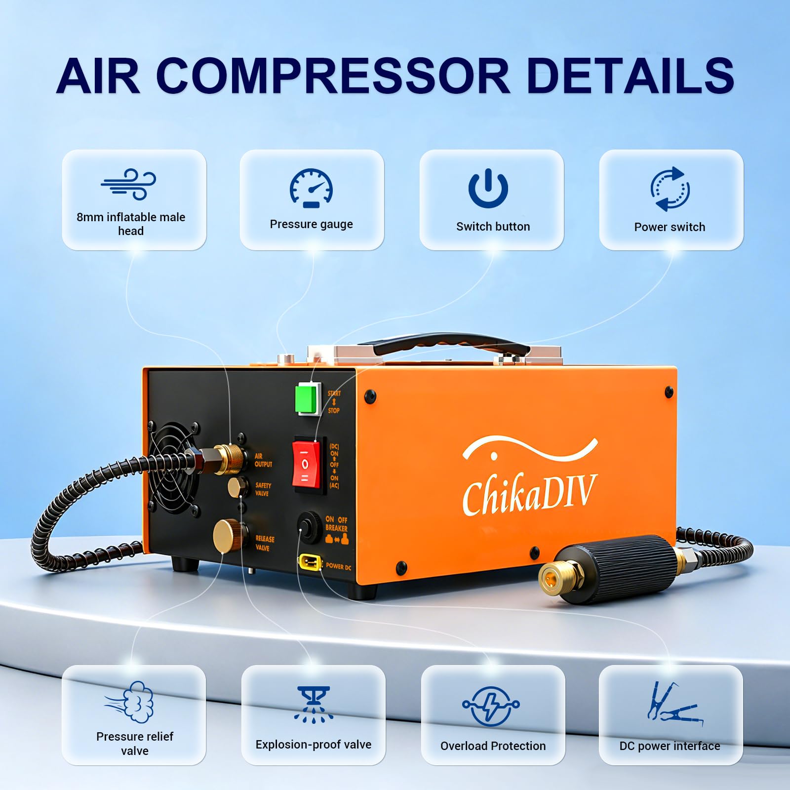 PCP Air Compressor - 4500Psi Fast Fill -7 PCP Air Compressor - 4500Psi Fast Fill -7