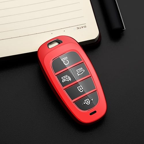 Miniatura 8 de Tengare Funda para llavero de automóvil compatible con funda para llave de Hyundai, protector rosa