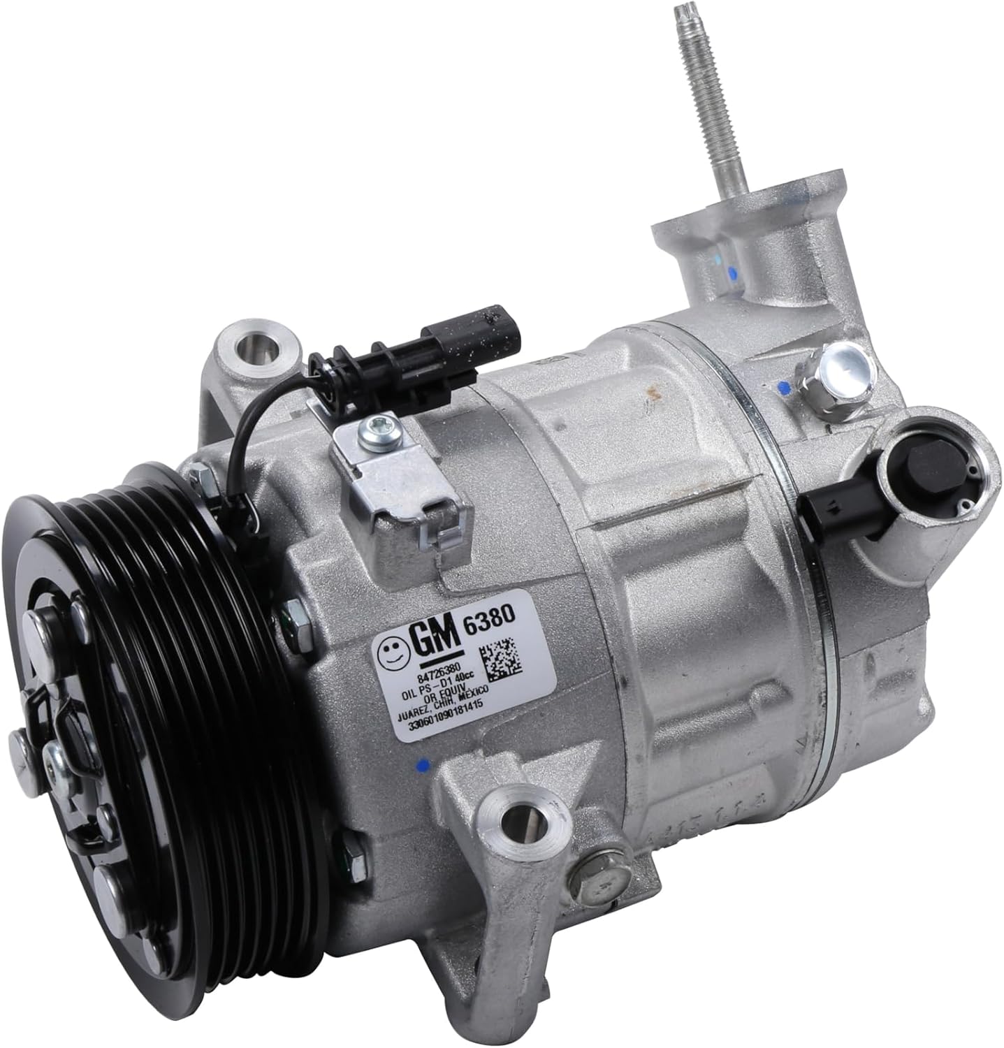 GM Genuine Parts 84726380 Air Conditioning Compressor Kit with Stud, Valve, Plug, and Oil