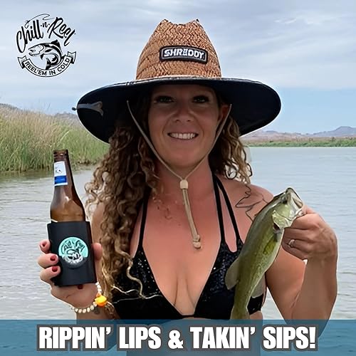 Miniatura 9 de Chill-N-Reel - Enfriador de latas con carrete para pescar, portabebidas de carcasa dura para cualquier funda térmica estándar, regalo divertido y