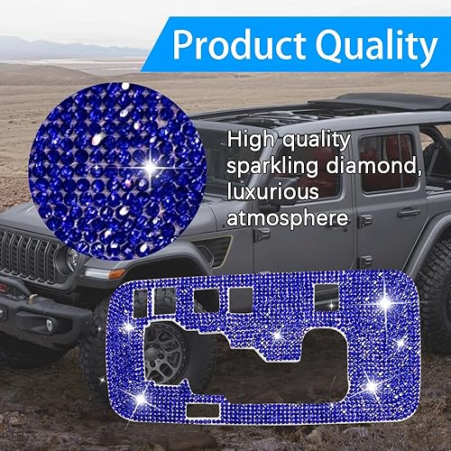 Miniatura 4 de Bling Gear - Adhesivo decorativo para caja de cambios, accesorio interior de automóvil brillante para mujeres y hombres, compatible con Wrangler