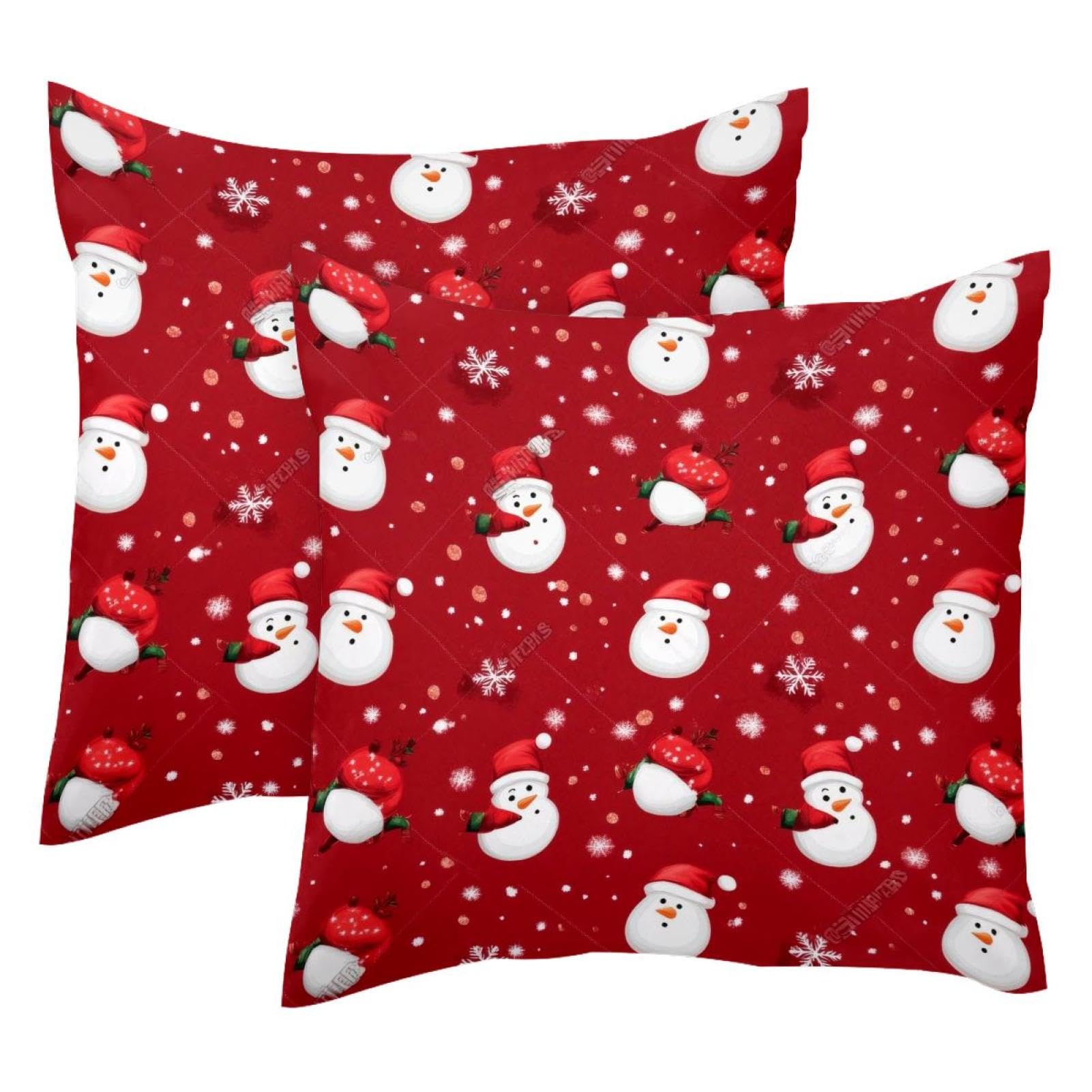 Housses de coussin de Noël au motif de flocons de neige pour décorer votre canapé