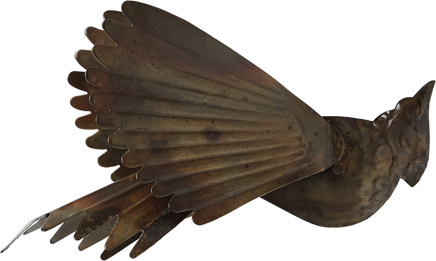 Ancient Graffiti Hanging Flamed Copper Cardinal Outdoor Decor