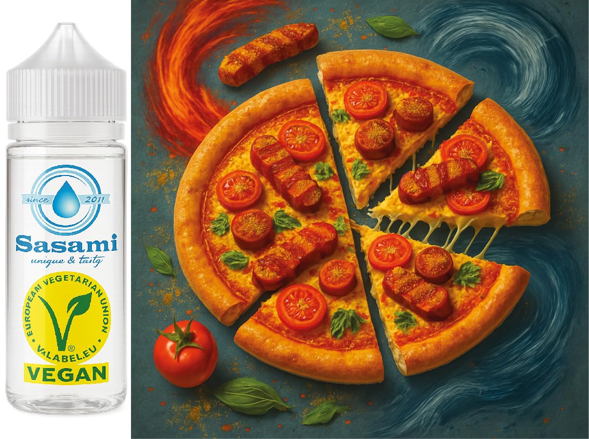 Pizza currywurst aroma concentrato - vegano - Sasami - 100ml