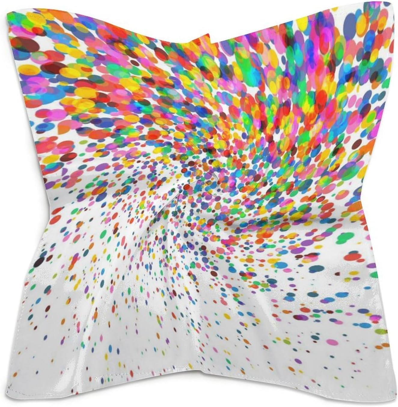 Falling Confetti Bandanas for Women Head Scarf Multi-Purpose Hair Scarf Handkerchiefs Headband Kerchief 18"x18"