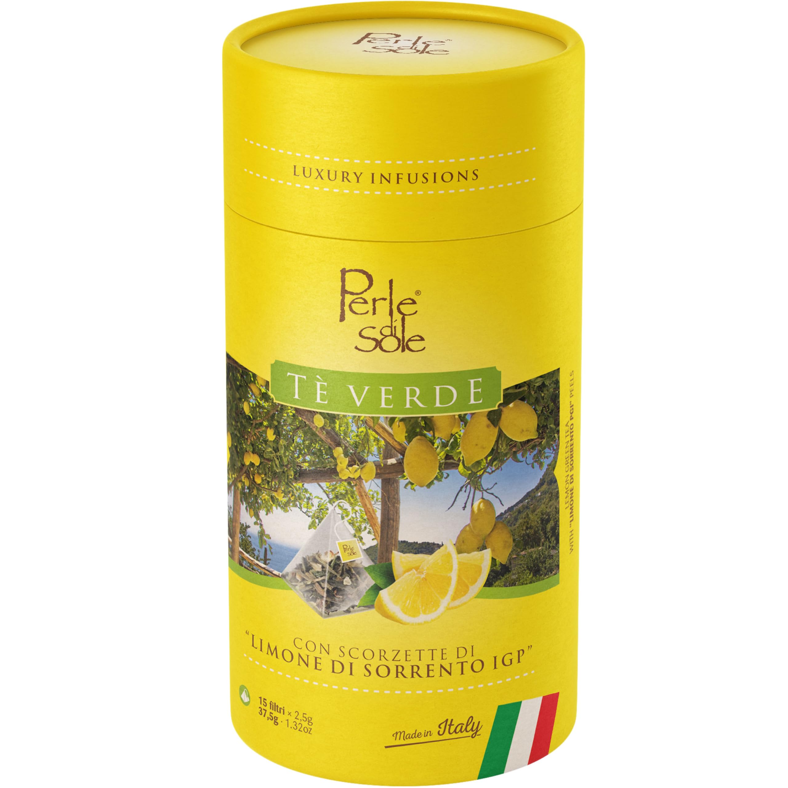 Amazon.com: Perle di Sole Lemon Green Tea with Sorrento PGI Lemon