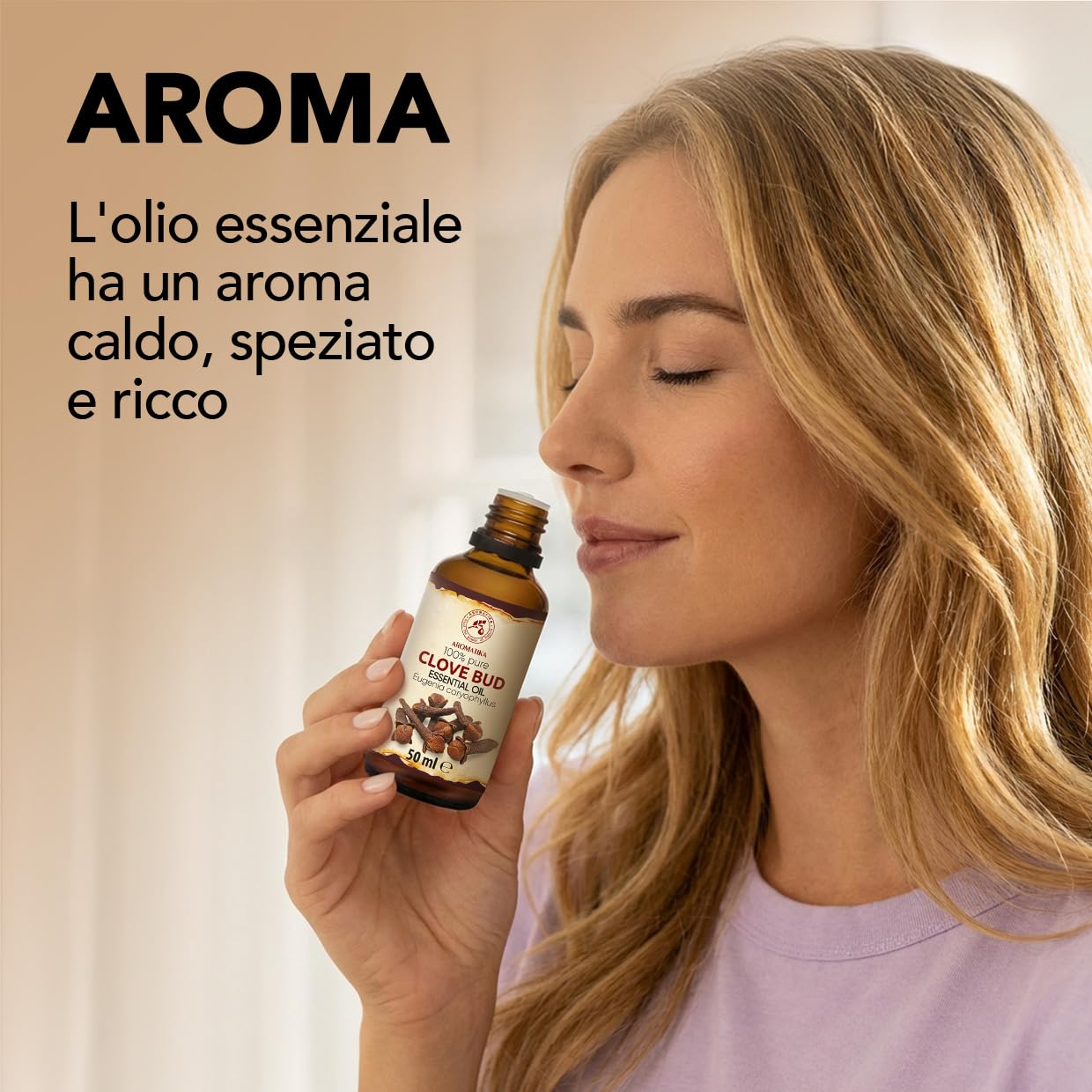 Olio Essenziale di Chiodi di Garofano 50 ml - Eugenia Caryophyllus - Naturale e Puro - Olio essenziali per Diffusori - Aroma per la Casa - Saponi e Candele - Profumo di lunga durata - Aromaterapia