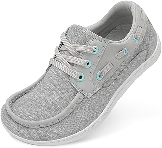 Womens Walking Shoes Barefoot Minimalist Trail Running Shoes Wide Toe Zero Drop Tennis Sneakers for Jogging Hiking Athletic Lightweight Cross Training Shoes for Gym Office Driving