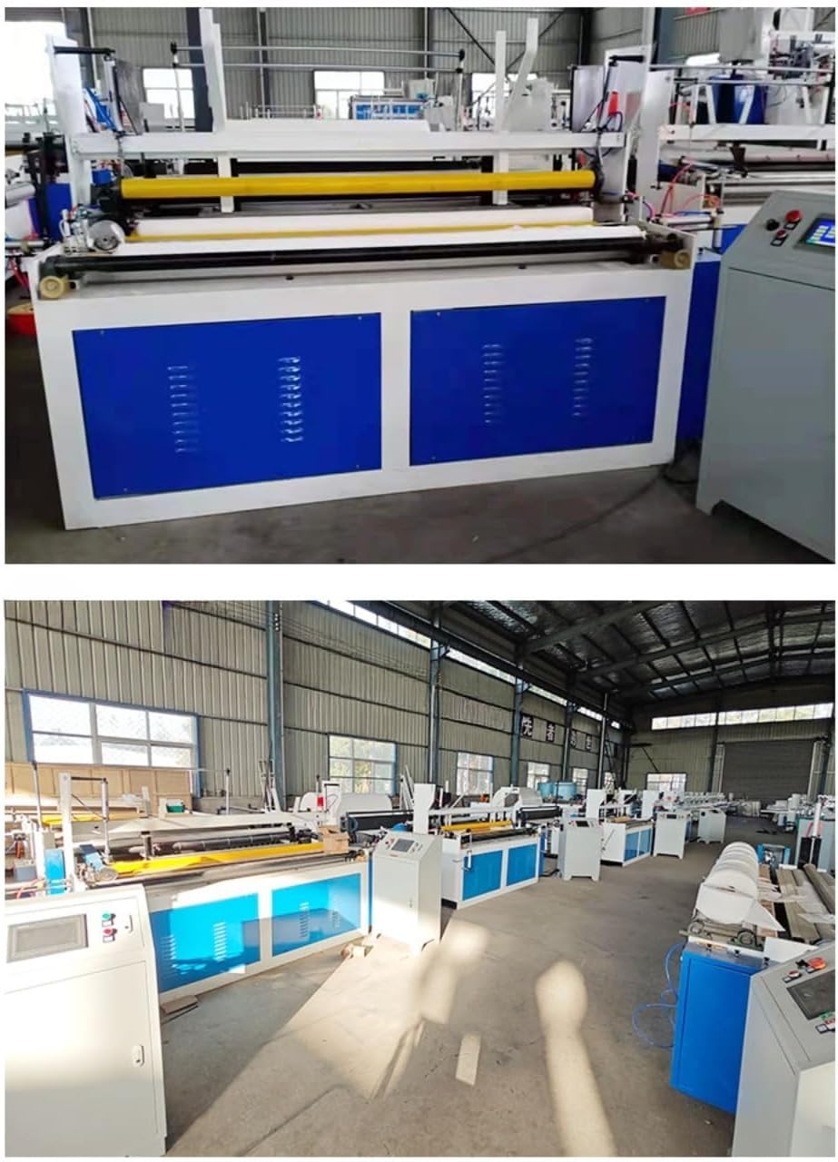 Industrial Tissue Paper Machine Production Line System for Roll Paper and Napkin Manufacturing Automatic Rewinding Cutting Equipment for Factory Use Customizable Options Available