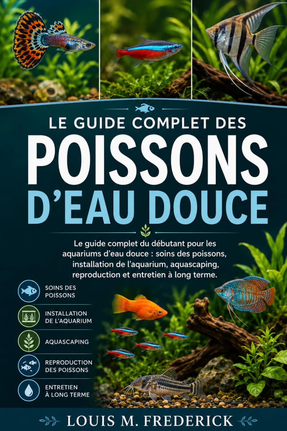 LE GUIDE COMPLET DES POISSONS D'EAU DOUCE: Le guide complet du débutant pour les aquariums d'eau douce : soins des poissons, installation de ... reproduction et entretien à long terme.