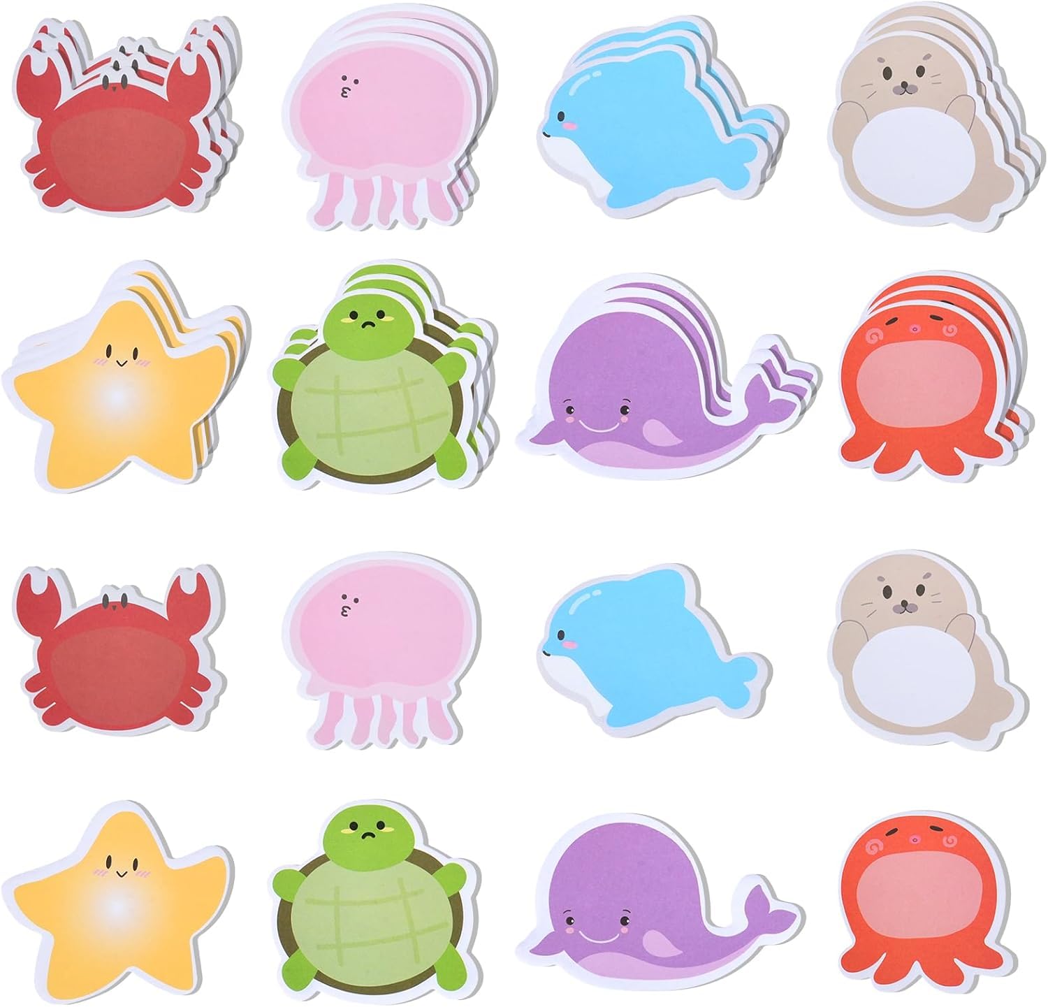 40 Pack Post it Notes, Cute Animal Sticky Note Set for Kids Students, Mini Party Bag Fillers for School Class Office Supplies Gifts