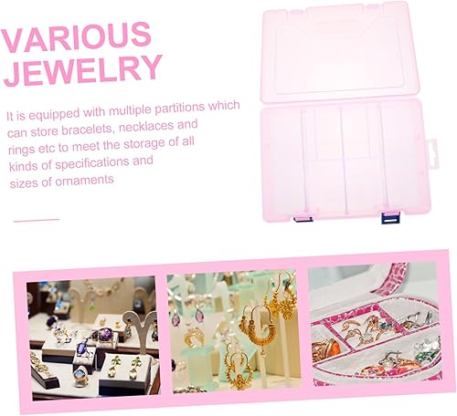 Miniatura 7 de TEHAUX Caja de almacenamiento de 5 piezas Caja de almacenamiento de cuentas Caja organizadora de herramientas Caja de almacenamiento de plástico