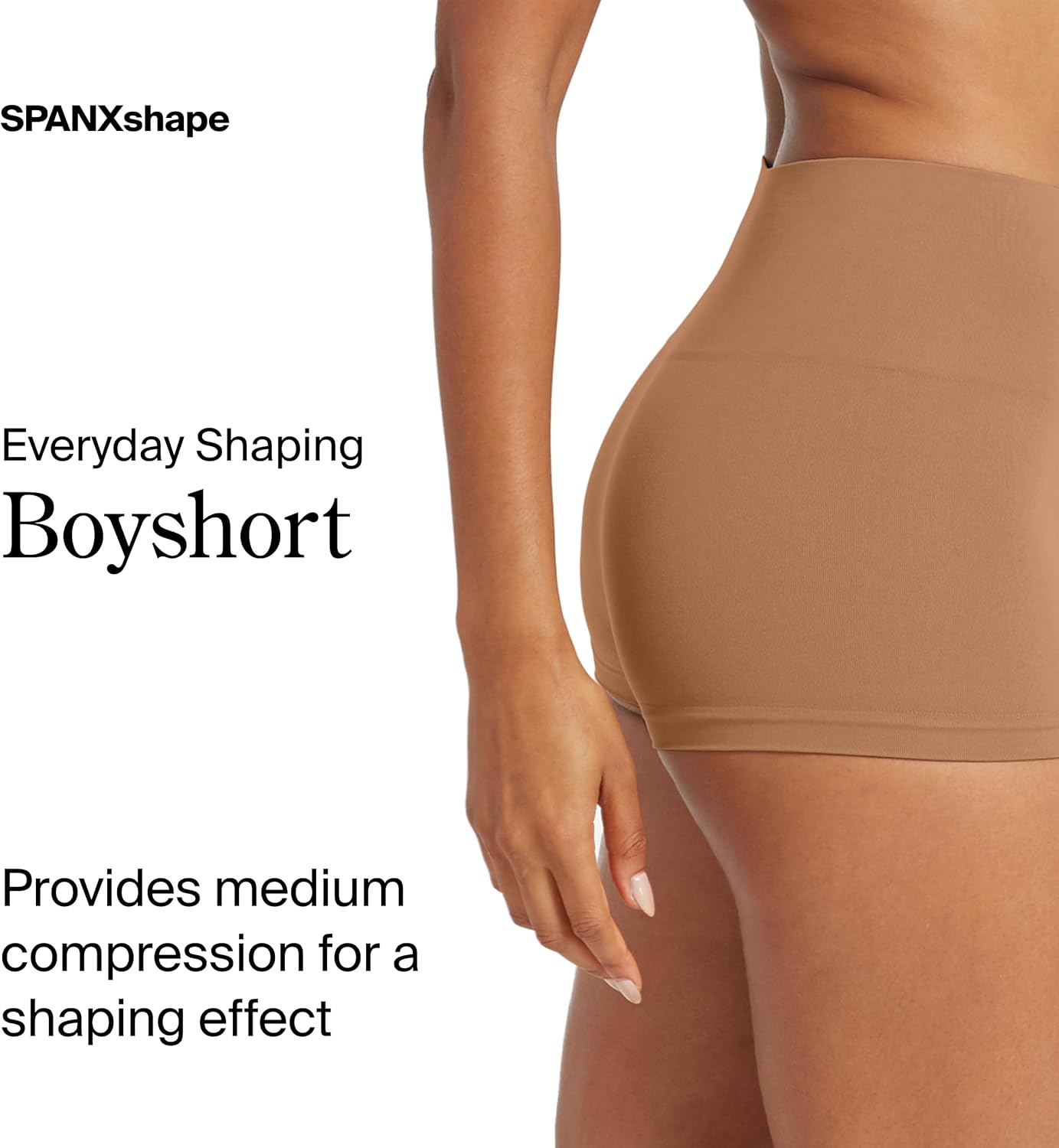 SPANX SPANXshape Everyday Shaping Boyshort - Comfortable Core Control Shapewear Underwear - Invisible Under Clothes - No-Show - Image 2