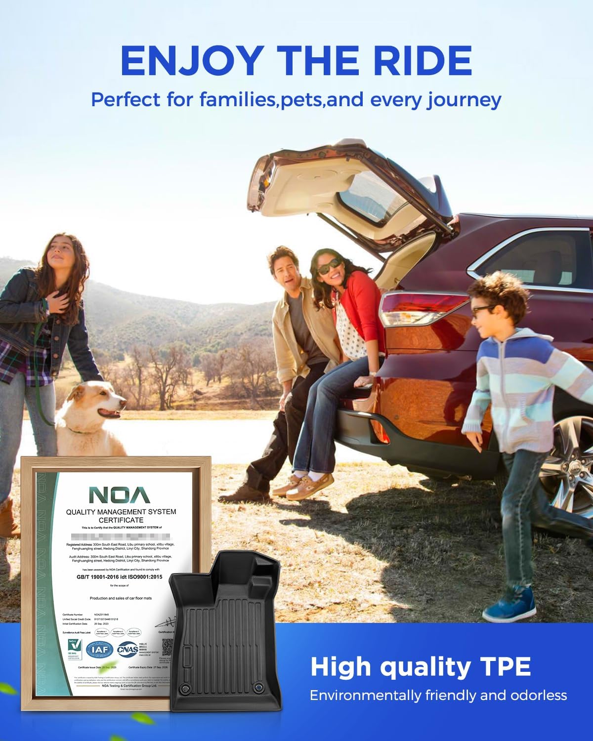 Car Floor Mats for Acura TLX: 2025 2024 2023 2022 2021 Cargo Liner, All Weather Rubber Car Accessories TPE Custom Fit for Acura TLX & TLX Type S Models Front Rear Trunk Carpet 5 Seat Sedan(4PCS,Black)