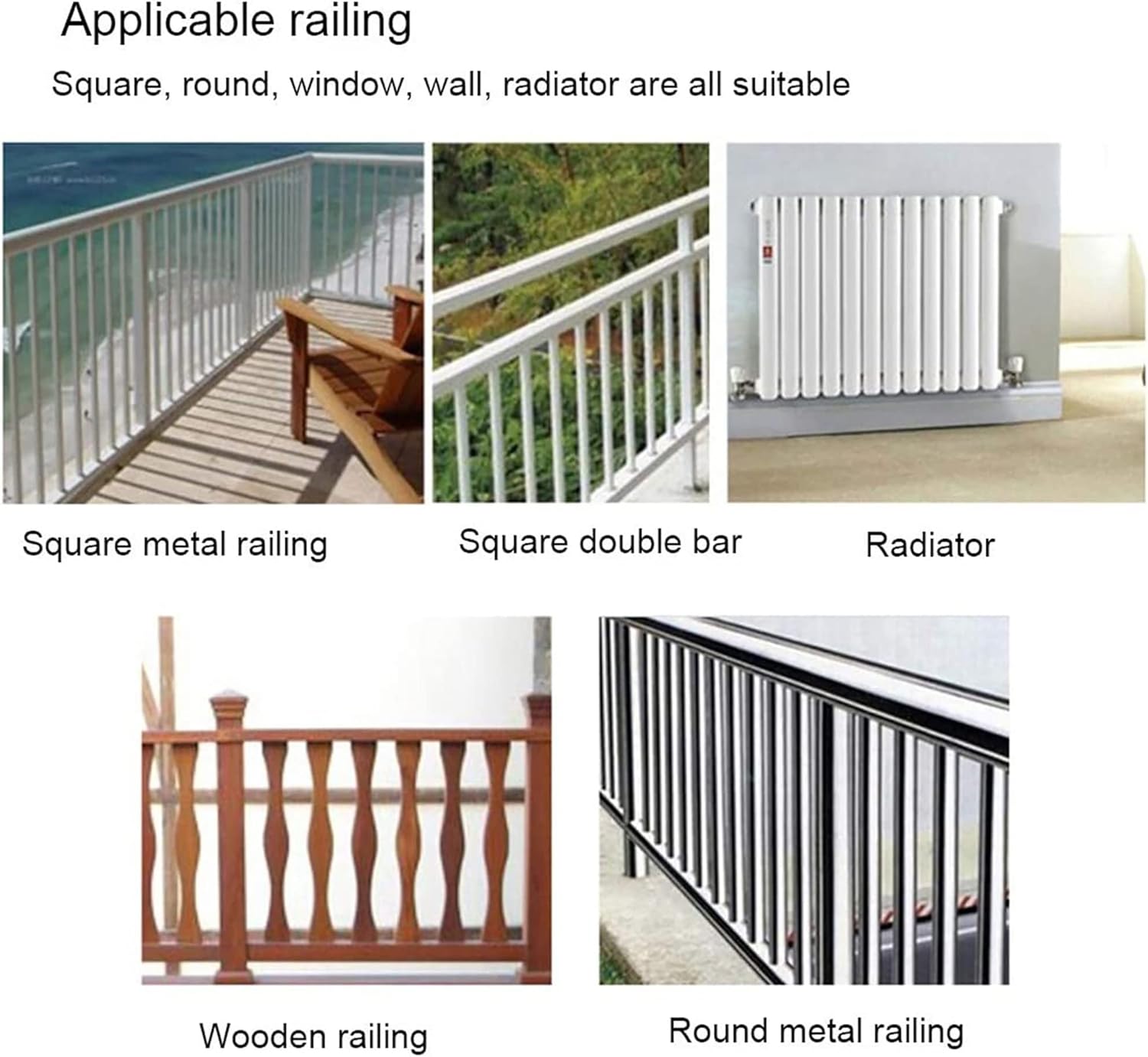 Folding Balcony Table for Railing - Adjustable Height Outdoor Deck Rail Hanging Desk, Space-Saving Portable Bar for Patio & Garden - Perfect for Small Spaces (Color: Brown)