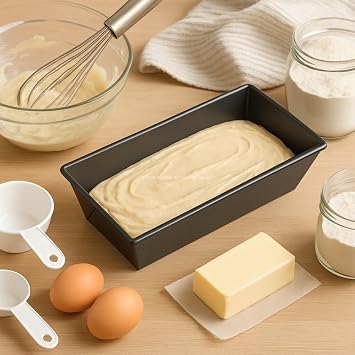 Busstier 25 cm Baton Cake Mold Non-Stick Coated Metal Rectangular Mold Equal Heat Distribution Easy to Clean German Quality Suitable for Home and Professional Kitchens