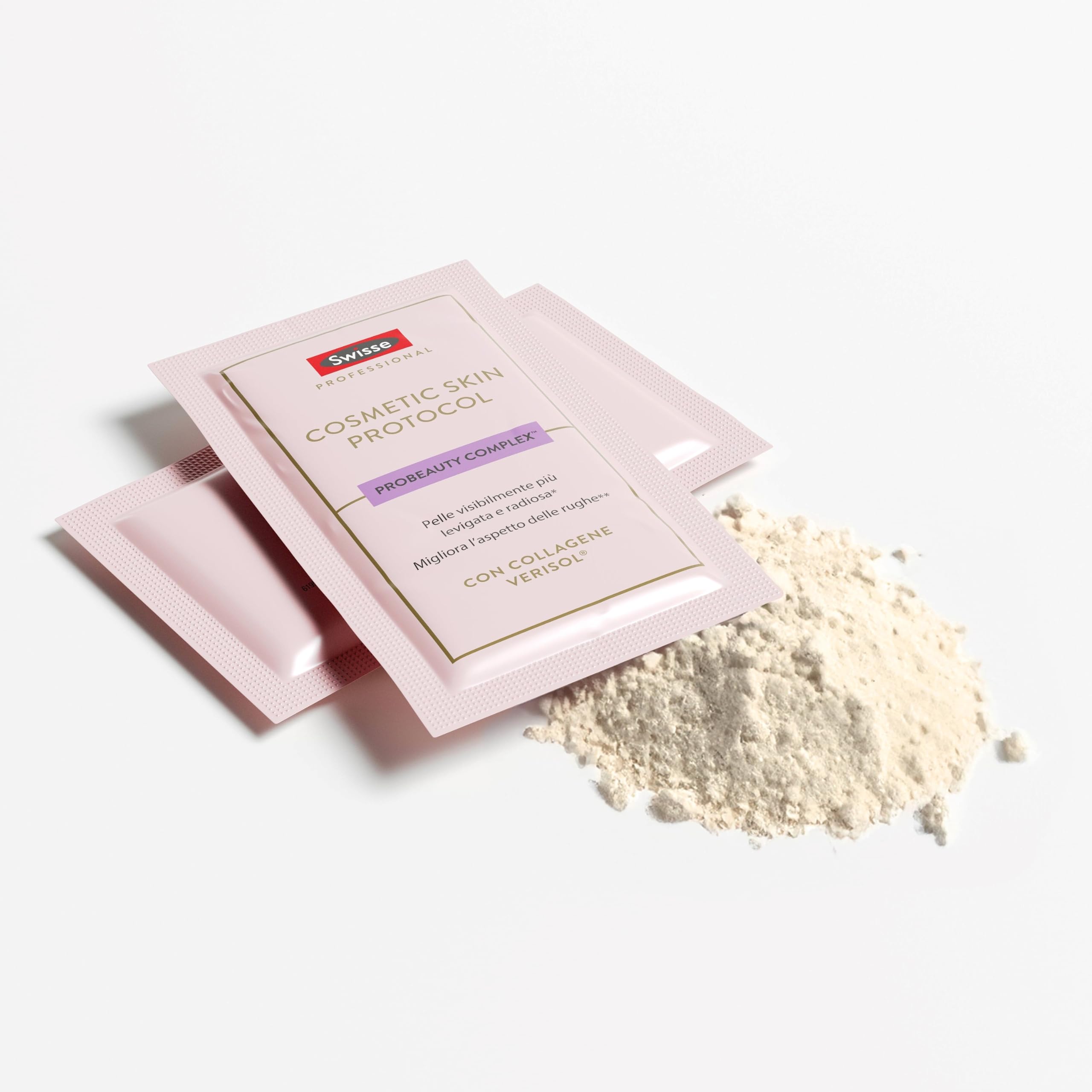 Swisse Professional Cosmetic Skin Protocol - Integratore Pelle con Collagene Verisol®, Vitamina A e ProBeauty Complex™, Gusto Arancia, 30 Buste