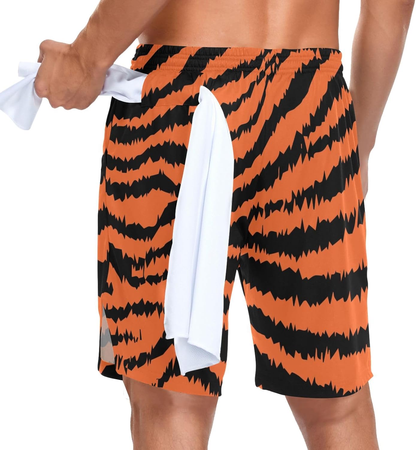 Men's 2 in 1 Athletic Running Shorts Lightweight Workout Gym Training 7" Shorts with Liner and Pockets