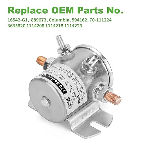 Miniatura 2 de 10L0L Max 250A Relé de solenoide de servicio continuo de 12 V para EZGO Marathon 1979-1994 Carro de golf de gas, carretilla elevadora, tractor, RV,