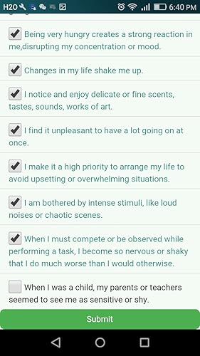 High Sensitivity Self-test