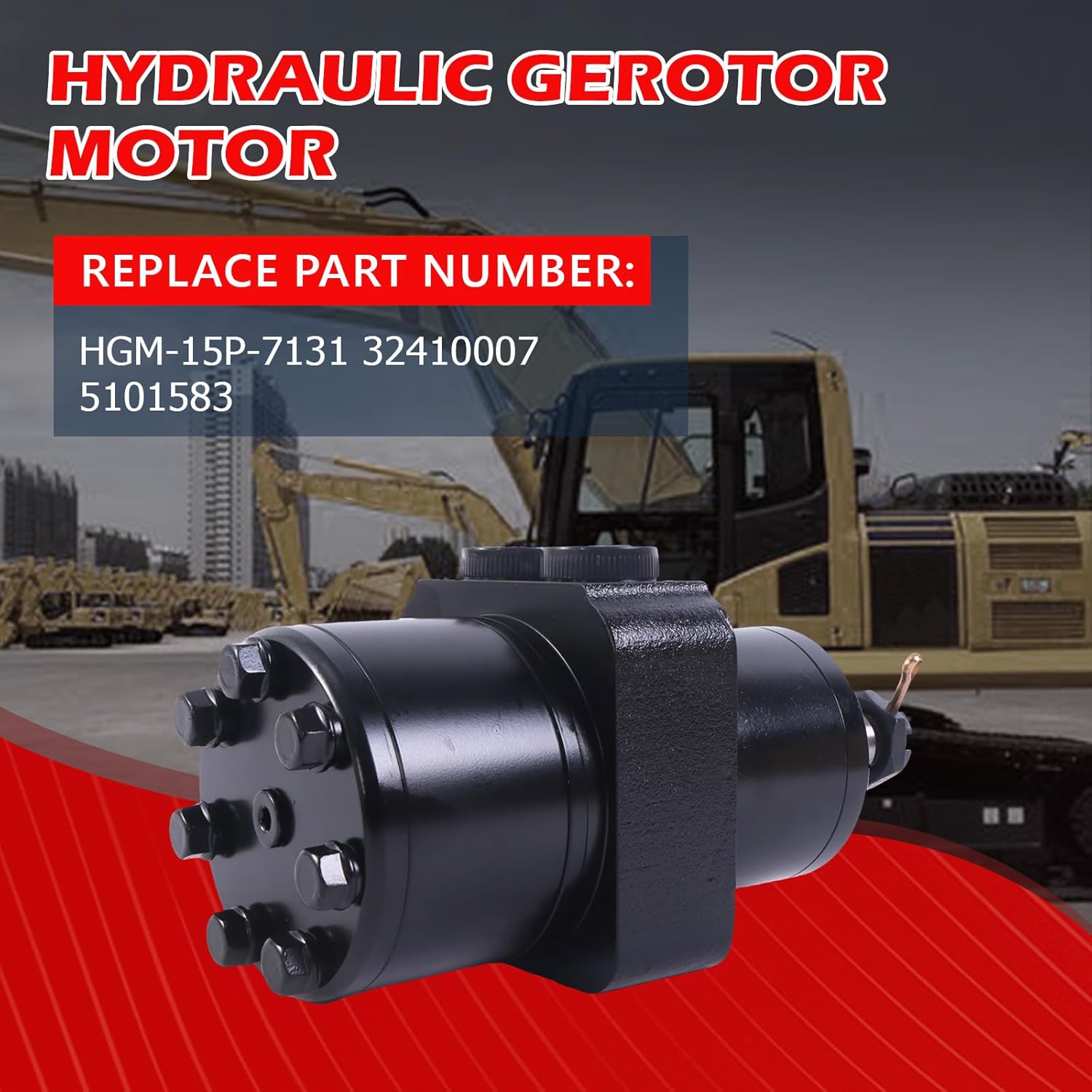1pcs Gear HGM-P Wheel Motor HGM-15P-7131 32410007 5101583 for Wright Stander X Lawn Mowers