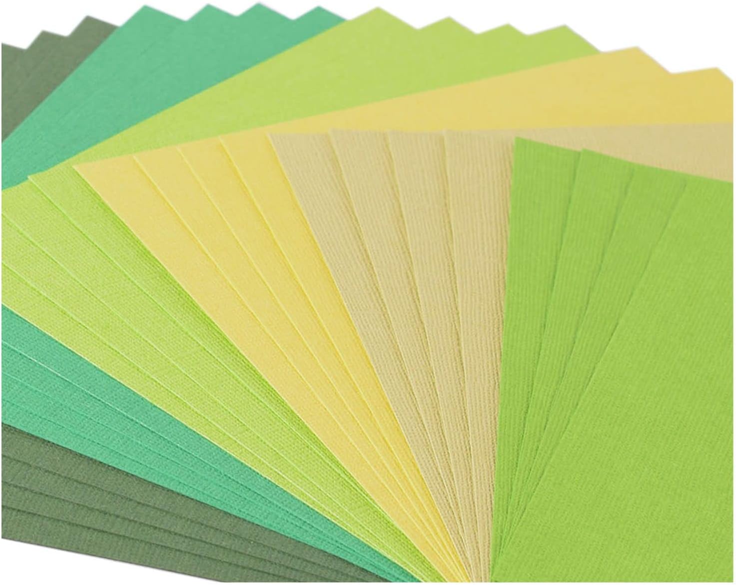 Vaessen Creative Scrapbook Cardstock Paper Canvas Texture, 15x15x0.8 cm, Green