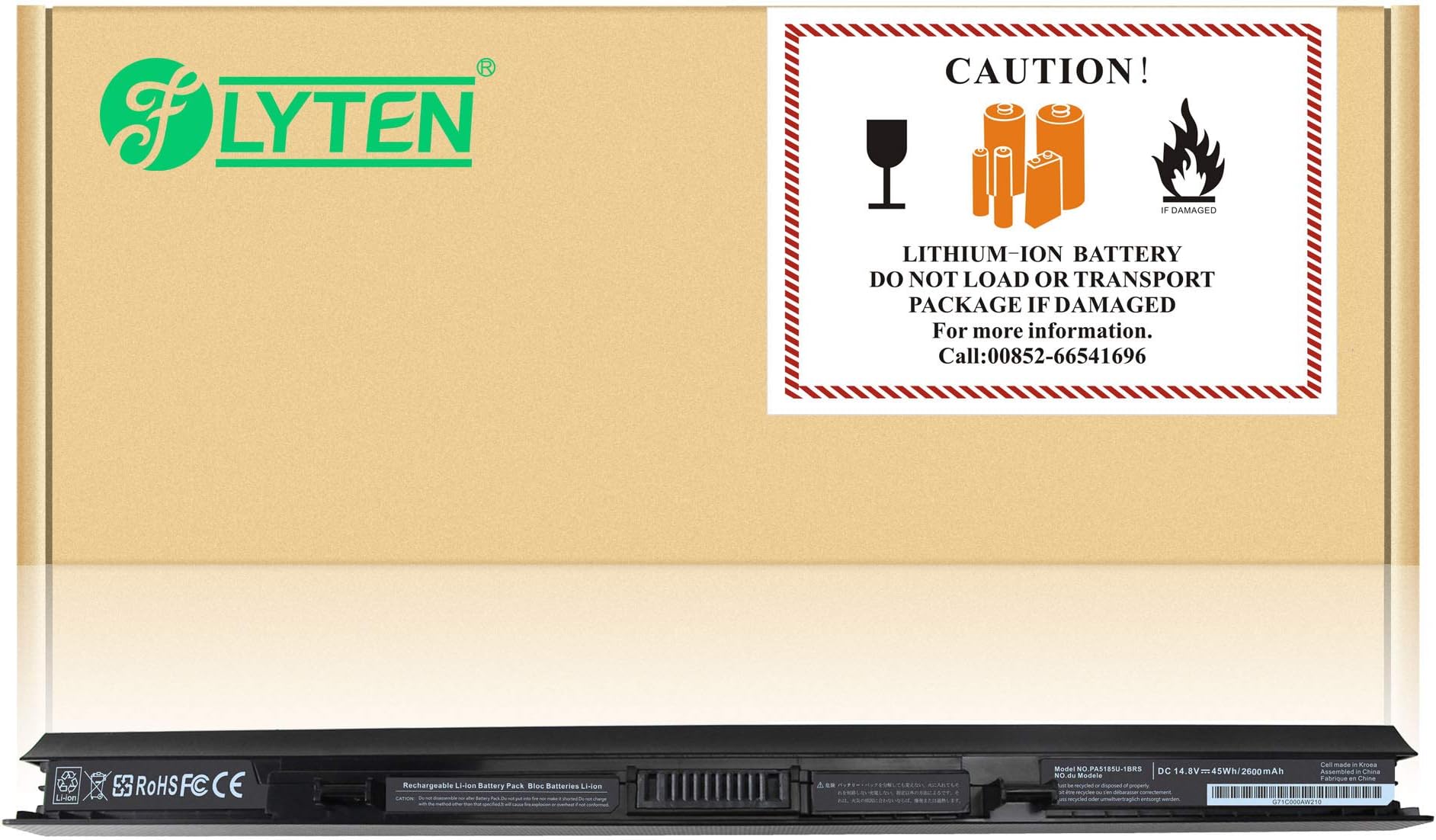 PA5185U-1BRS 2800mAh 14.8V Compatible with Toshiba Satellite C50 C55 C55D C55T L55 L55D L55T Series fit PA5184U-1BRS PA5186U-1BRS PA5195U-1BRS