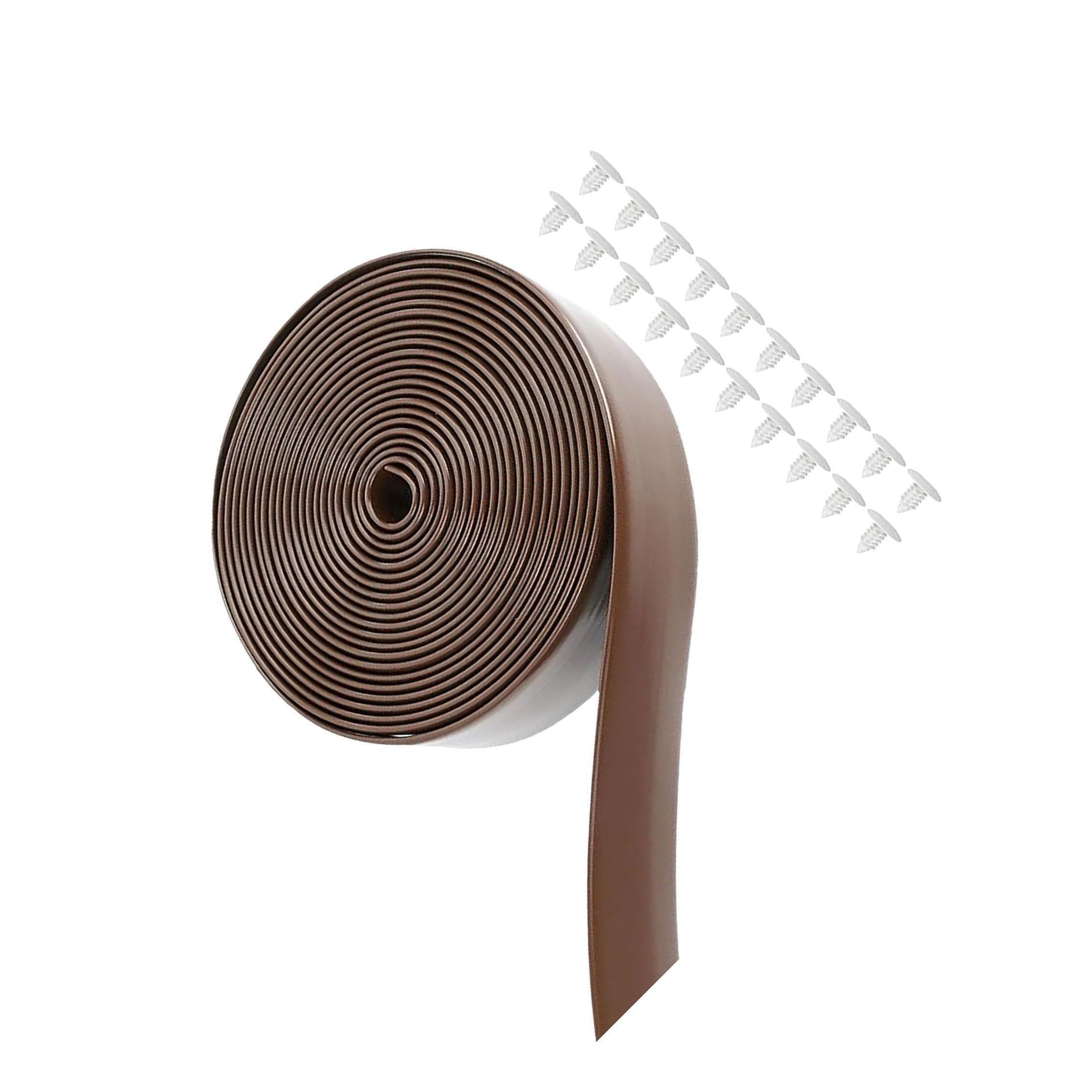 Correas de vinilo para sillas de patio de 5x10 pies de pvc café con 20 remaches