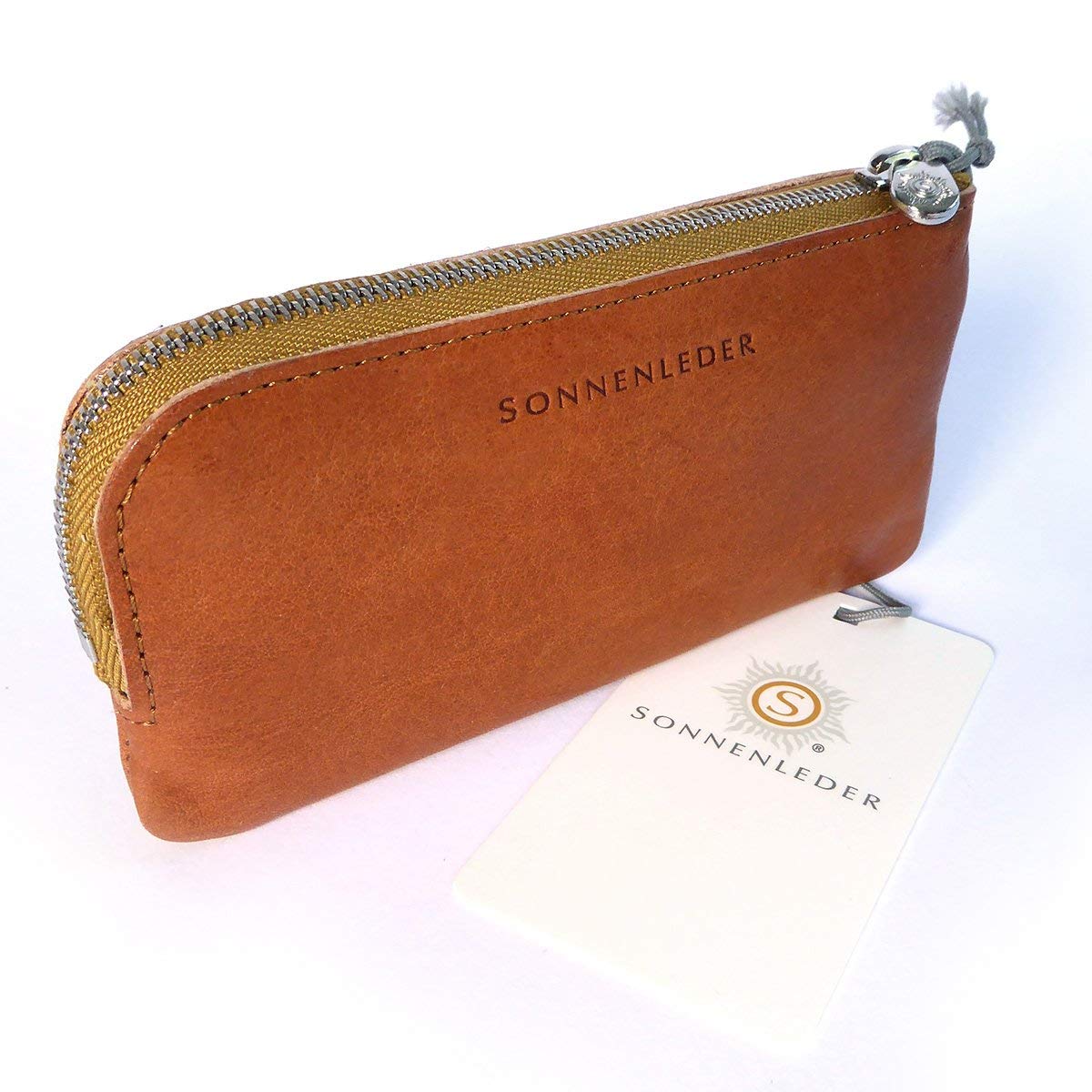 Sonnenleder - hochwertiges Schlüsseletui "Mozart H" Farbe: Natur *Echtes Leder*