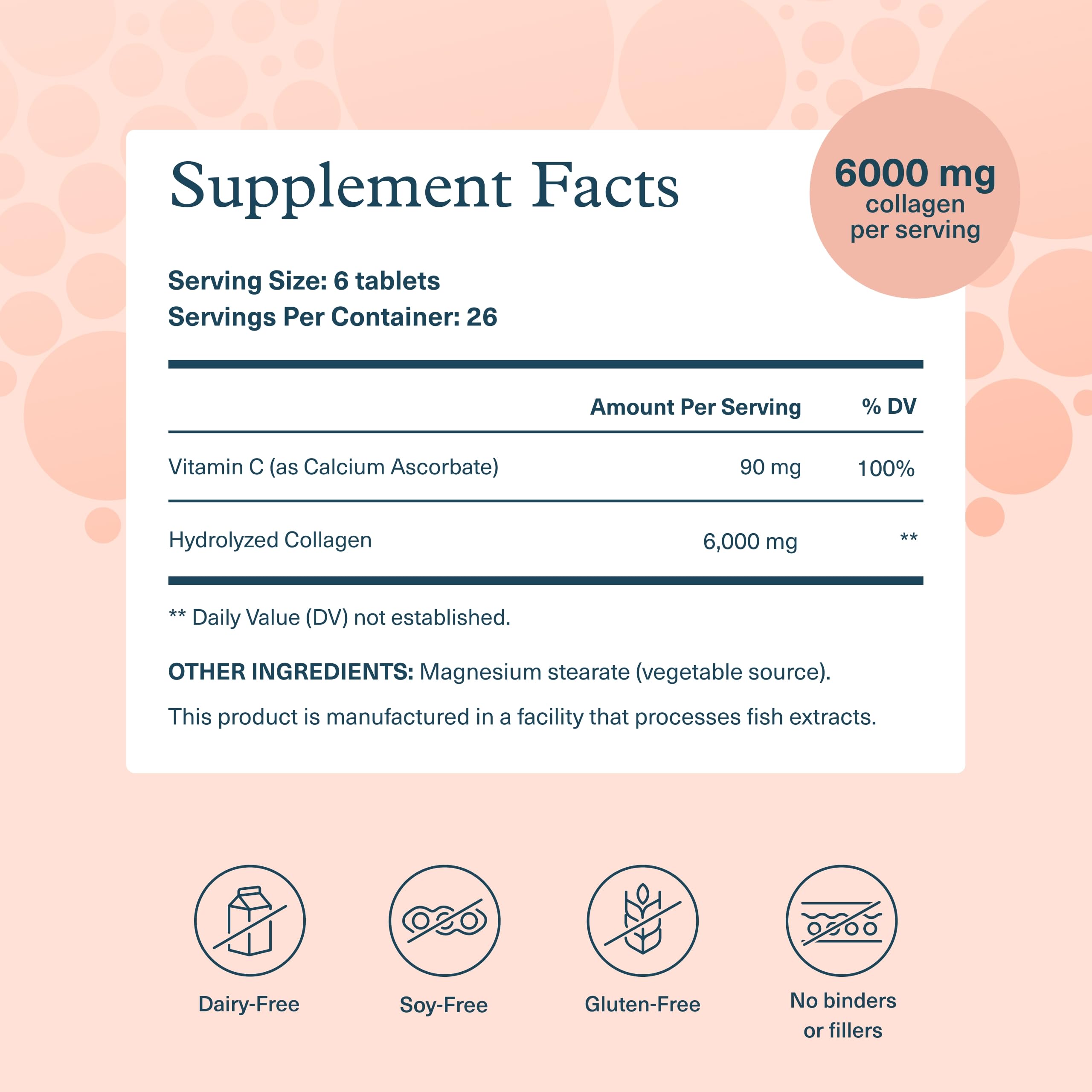 Youtheory Advanced Collagen, 6,000 mg, 160 Tablets, 26-Day Supply — Amazon image 2