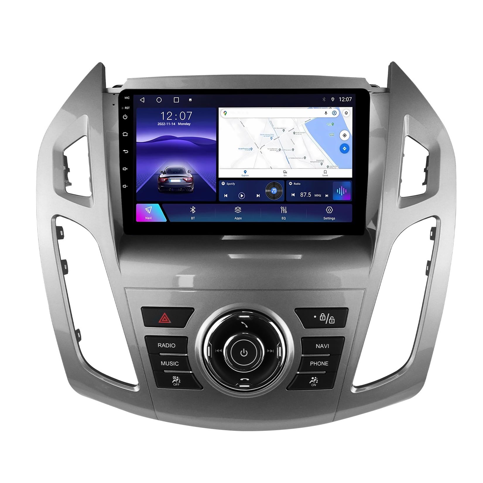Autoradio Android CarPlay avec écran tactile tactile 14" et caméra de recul pour Ford Transit