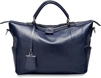 zency Tote Bag for Women, Genuine Leather Top Handle Handbag, Brown Satchel, Large Capacity