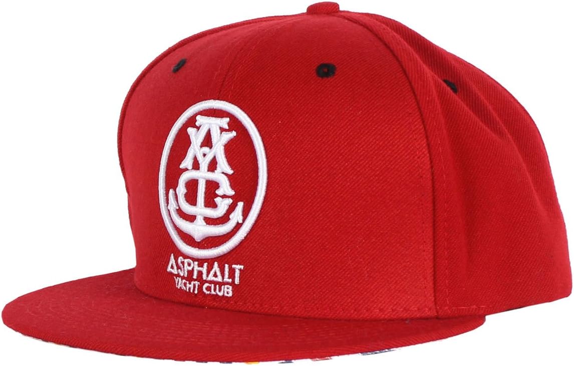 Asphalt Yacht Club - Anchor Snapback Hat in Poppy Red
