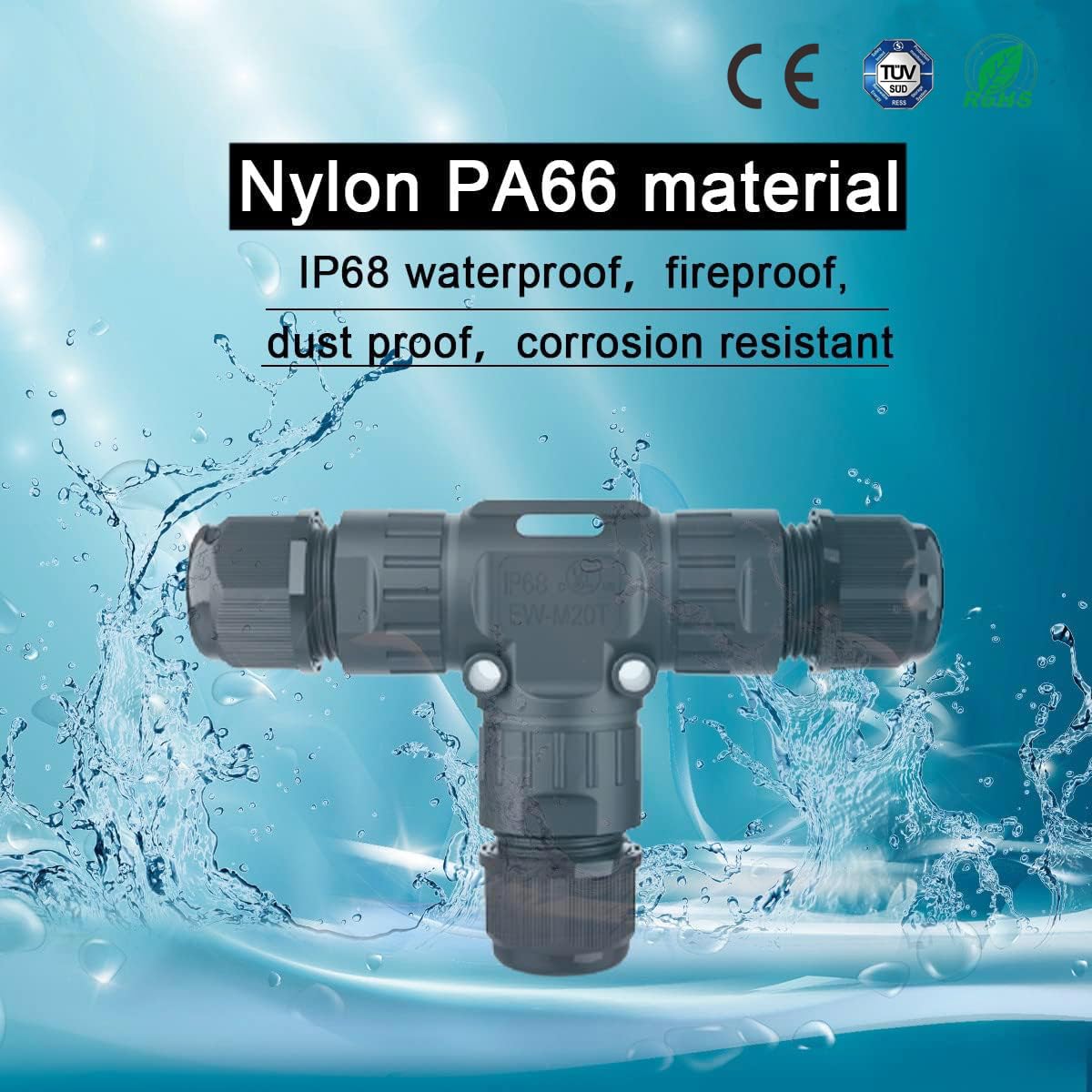 IP68 Waterproof 3-Way Junction Box -2