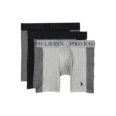 Polo Ralph Lauren 4 D Flex Max Flex Boxer Brief w/ Rib Side Panel 3 Pack Men