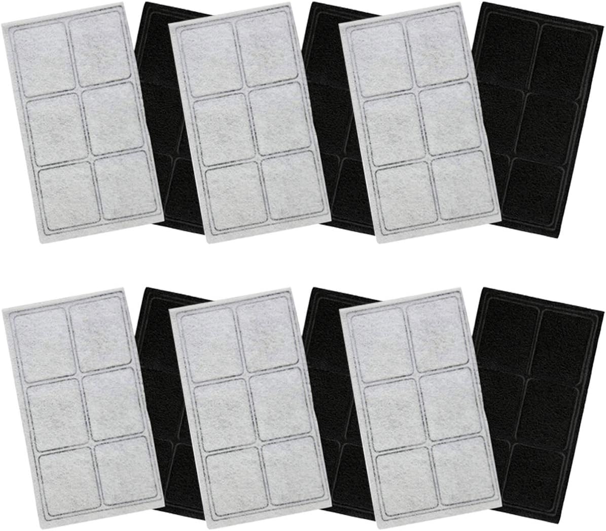 Water Fountain Filter Compatible with Drinkwell Platium Charcoal Pet Dog Cat Fountain Filters Replacement 12 pack - Hiwater