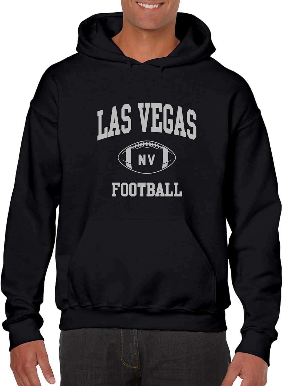 Las Vegas Classic Football Arch - American Football Team HOODIE - Small - Black