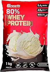 Whey Protein Concentrado 80% Growth Supplements (1KG) - Sorvete de Creme
