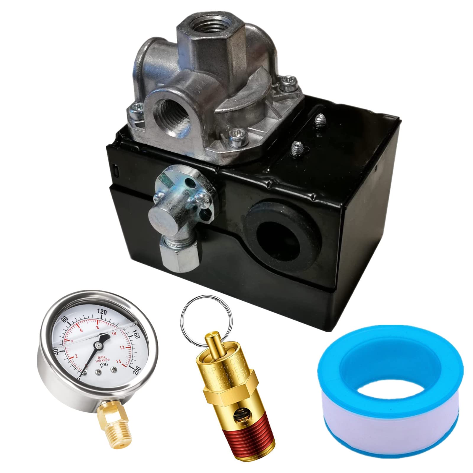 56288806-00 Pressure Switch for Ingersoll Rand 2475n7.5 with Unloader and On Off Lever 140-175 Psi