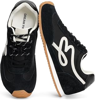 DREAM PAIRS Women's Retro Tennis Fashion Sneakers | Trendy Comfortable Low Top Lightweight Breathable Non Slip Classic Casual Stylish Walking Trainers Shoes Work Travel Everyday