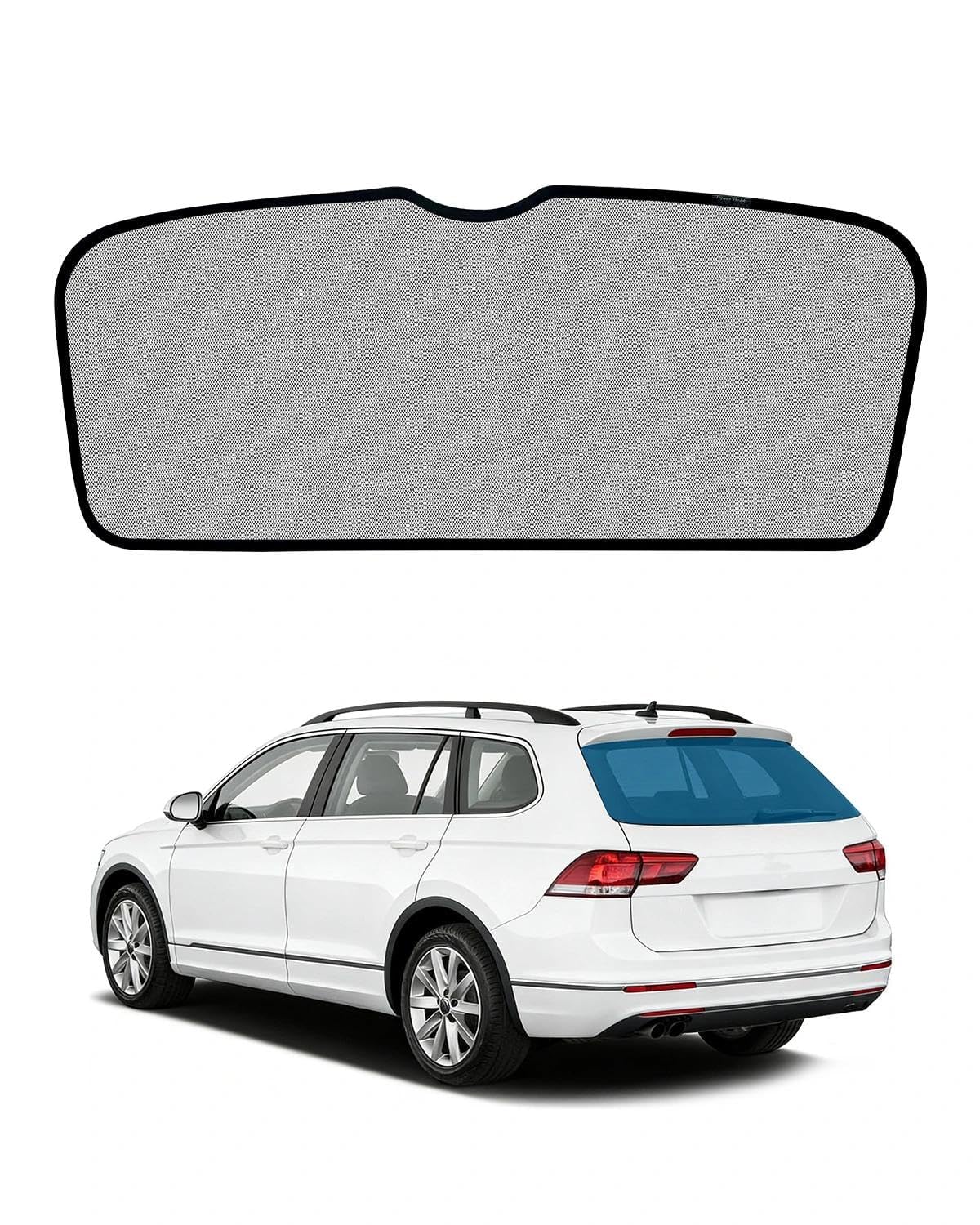 Pare-soleil de voiture pour VW Tiguan (2016-2024) - Pare-soleil arrière respirant avec protection UV et chaleur - Brise-vue pour bébé, camping