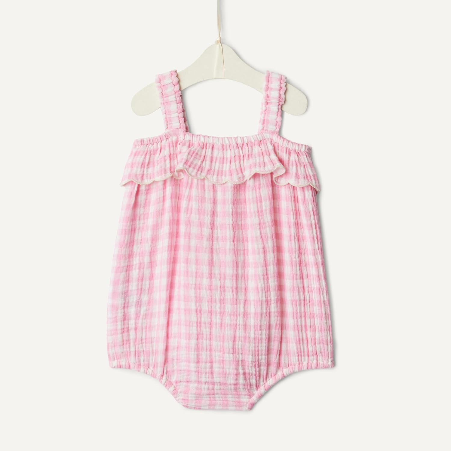 Amazon Essentials x Sofia Grainge Baby Girls' Cotton Gauze Sleeveless Romper