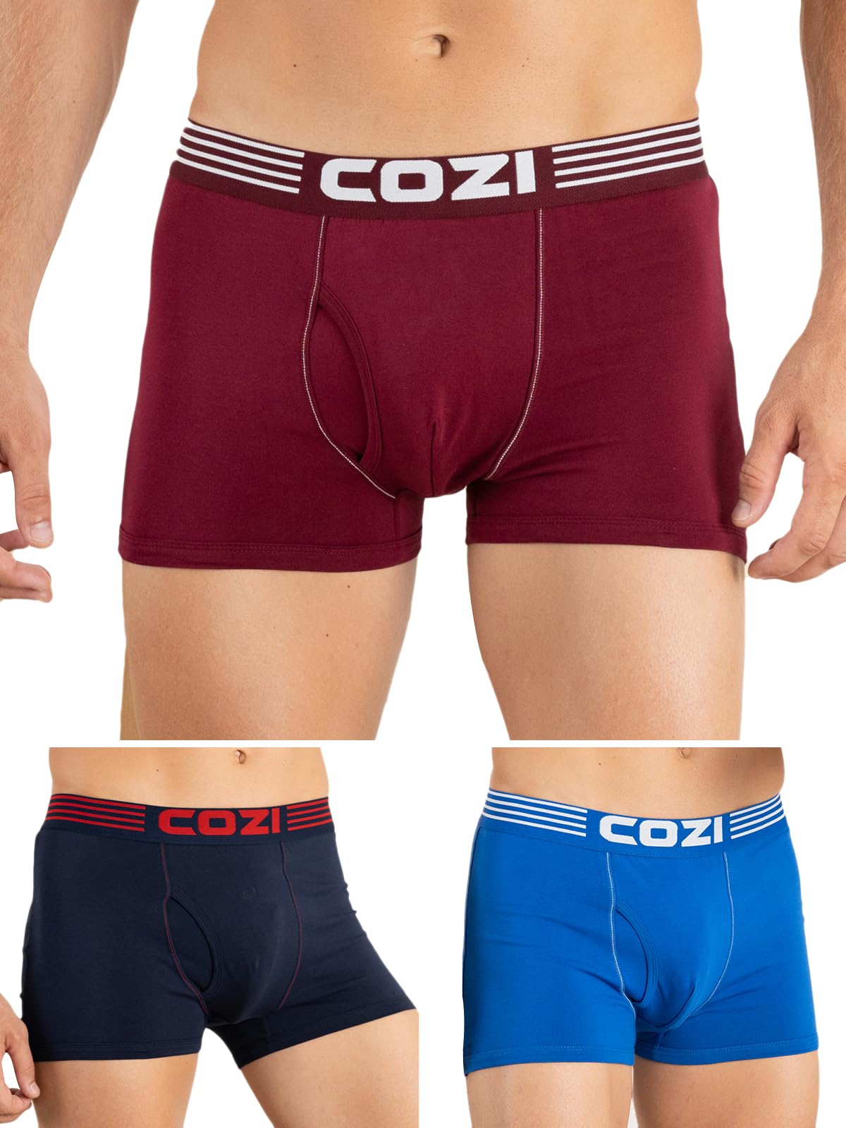 lux cozi Men's Crafted from Combed Cotton Mini Trunk |Feather Touch-Ultra Soft Waistband |Style 1122 | Color May Vary-picture-39