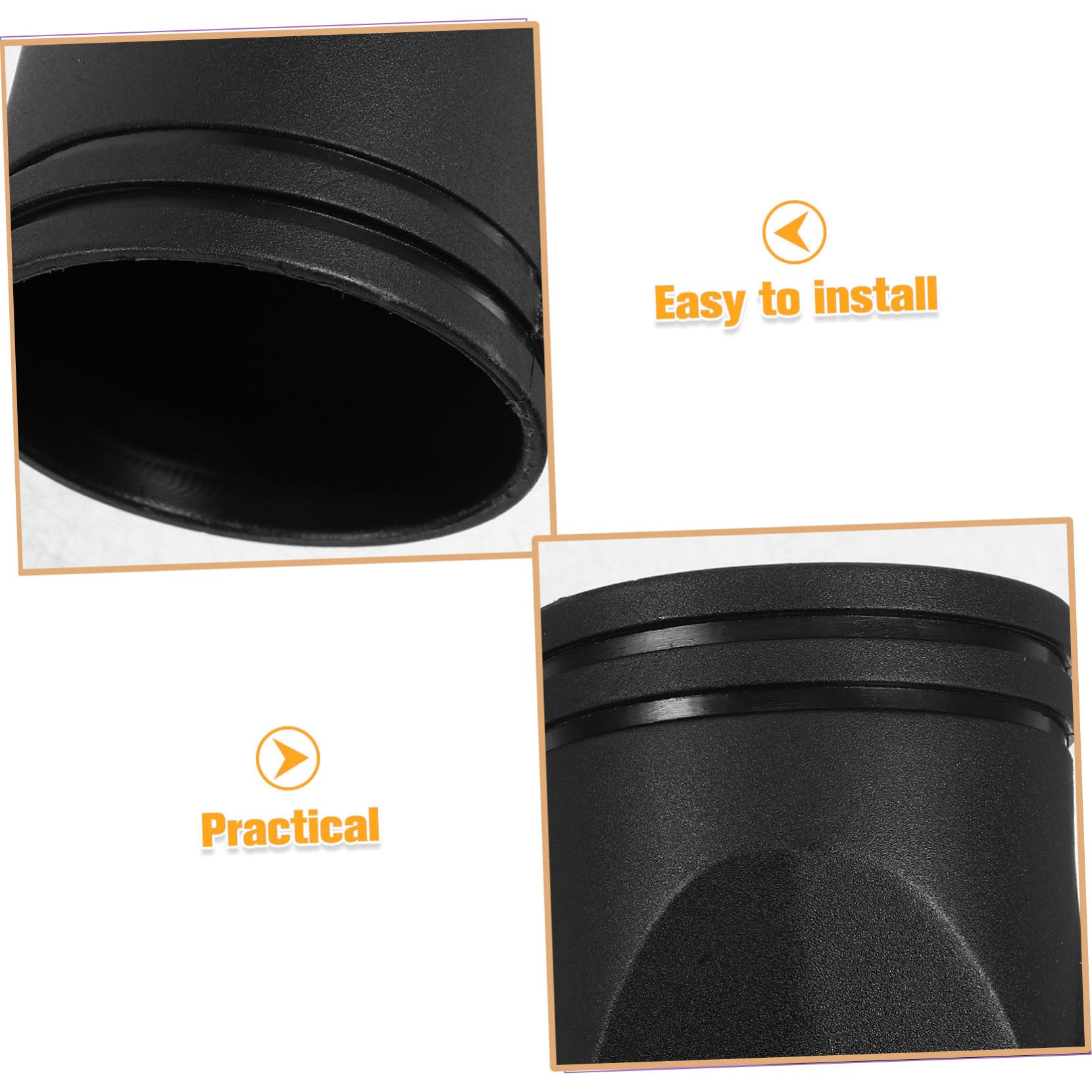 Ugello Concentratore per Asciugacapelli 20 Pezzi Nero Plastico | Profilo Piatto a Becco D’anatra, Design Compatto e Flusso Concentrato, Uso Casa e Viaggio